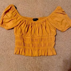 Forever 21 Ruffles Crop Top - Size S